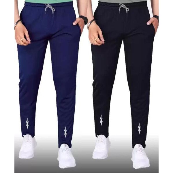 Full-Length Training Athletic Fit Slim Men Solid Light Blue Track Pants Fitness