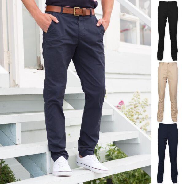 Mens Chinos Chino Jeans Pants Trousers Straight Leg Regular Fit Stretch Cotton