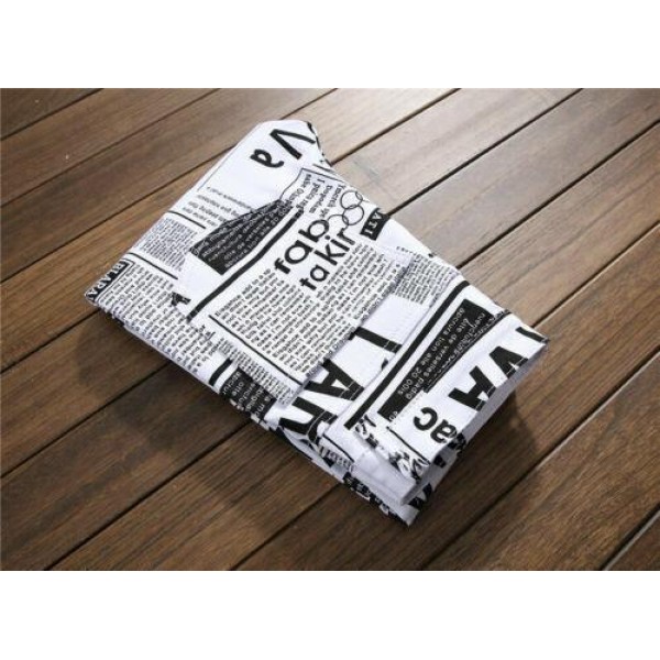 Mens Newspaper Print Jeans Fashion Hip Hop Slim Fit Denim Pants Casual Trousers