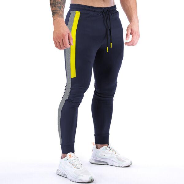 Mens Track Pants Sweatpants Casual Workout Joggers Fitness Sport Trousers