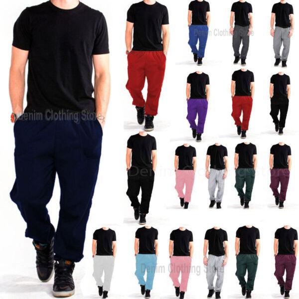 MEN WOMEN UNISEX SWEATPANTS FLEECE  WORKOUT GYM SPORT PANTS SIZE S-5XL 