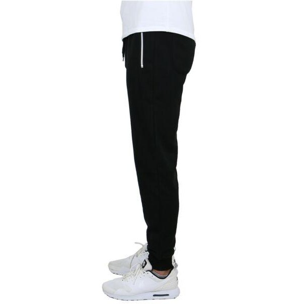 Mens Fleece Jogger Sweatpants With Zipper Pockets Slim Fit Warm Lounge Gym NWT