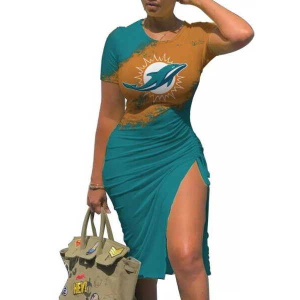 Miami Dolphins Women's Bodycon Dress (PLEASE READ DESCRIPTION)